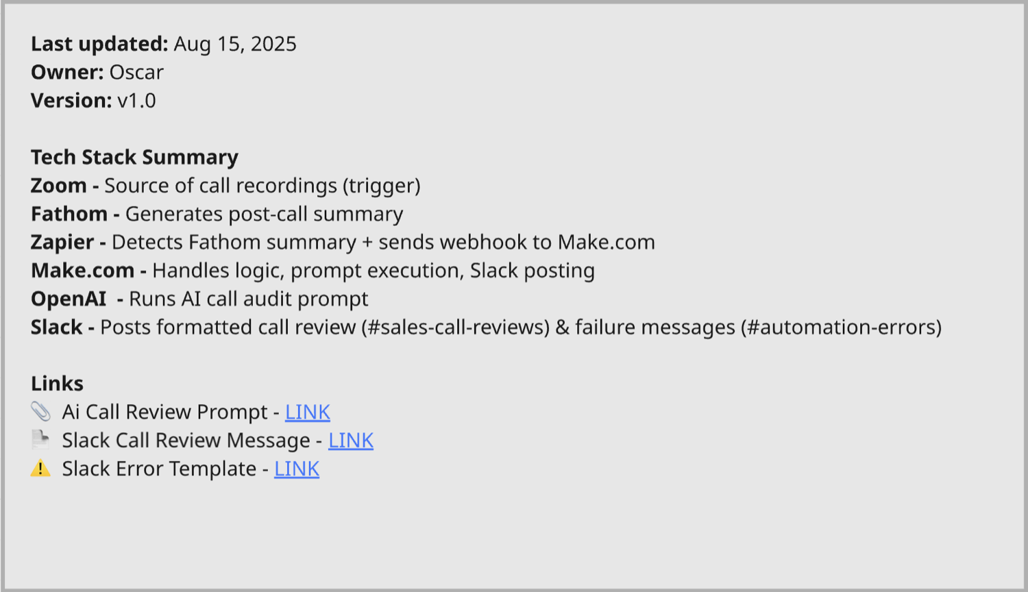 AI Sales Call Review - Zapier, Make.com, OpenAI & Slack screenshot 7